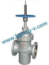 DIN cast steel parallel disc oil/gas flange gate valve